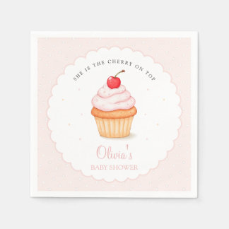 Servilleta De Papel Cherry en Baby Shower superior