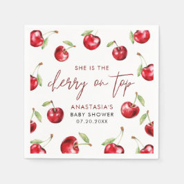 Servilleta De Papel Cherry en Baby Shower superior