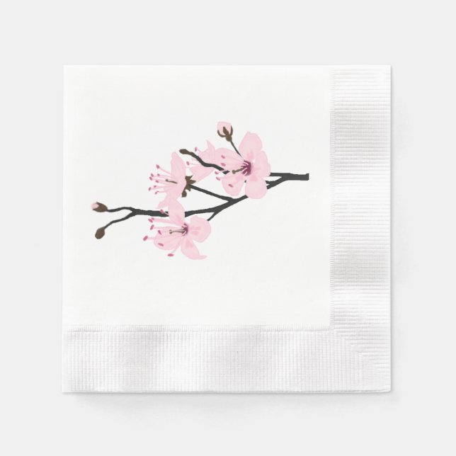 Servilleta De Papel cherry flowers (Anverso)