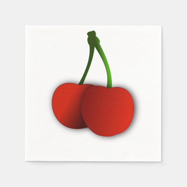 Servilleta De Papel Cherry Fruit Napkin (Anverso)