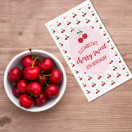 Servilleta De Papel Cherry Sweet Birthday Napkins