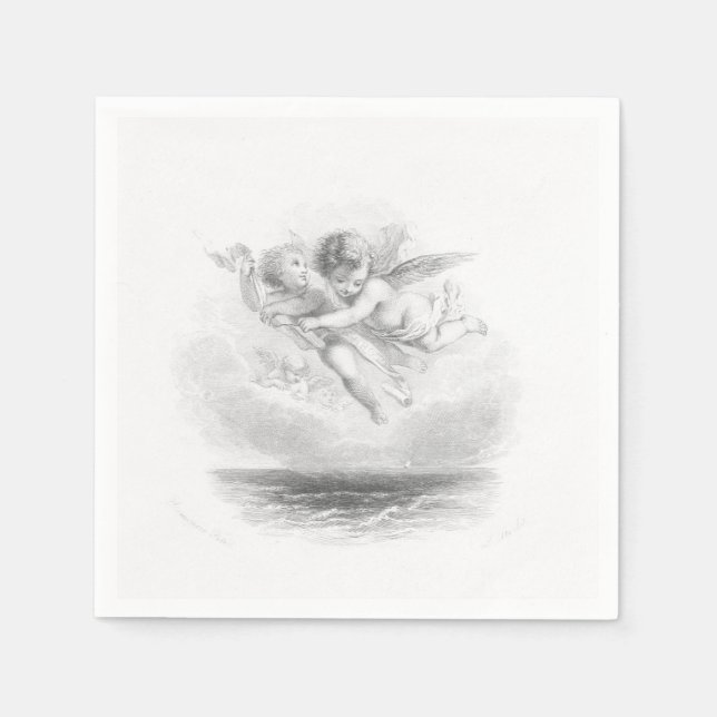 Servilleta De Papel Cherubs (Anverso)