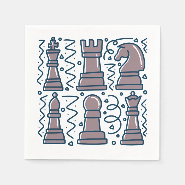 Servilleta De Papel Chess (Anverso)