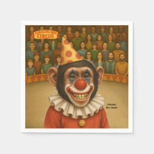 Servilleta De Papel Chester el payaso chimpancé