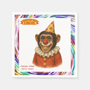 Servilleta De Papel Chester el payaso chimpancé