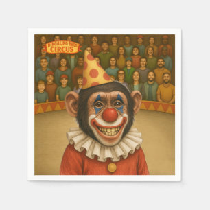 Servilleta De Papel Chester el payaso chimpancé