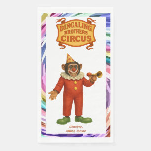 Servilleta De Papel Chester el payaso chimpancé