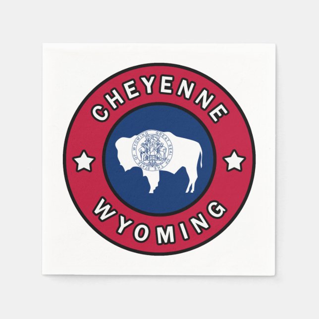 Servilleta De Papel Cheyenne Wyoming (Anverso)
