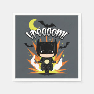 Servilleta De Papel Chibi Batman Batcycle