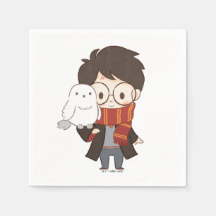 Servilleta De Papel Chibi HARRY POTTER™ & Hedwig