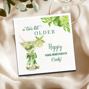 Servilleta De Papel Chic A Tini Bit Mayor Lime Martini Cumpleaños 46