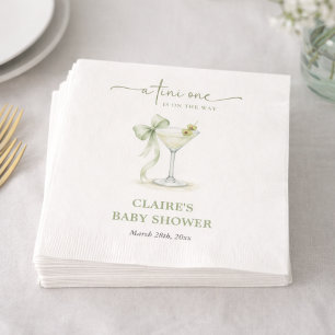 Servilleta De Papel Chic A Tini Uno Elegante Baby Shower