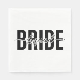 Servilleta De Papel Chic Bride Squad Despedida de soltera