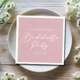 Servilleta De Papel Chic Dusty Rose Pink Bachelorette Party