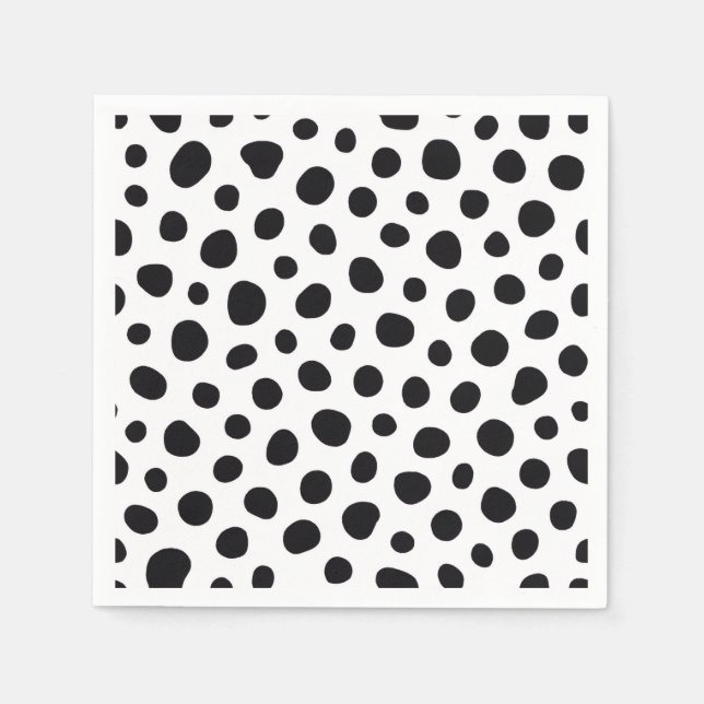 Servilleta De Papel Chic Playful Energy Dalmatian Spot Pattern (Anverso)