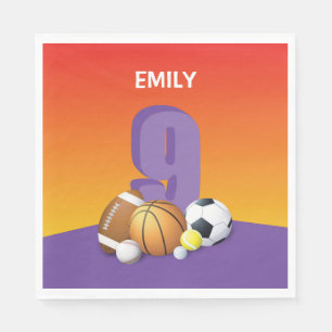 Servilleta De Papel Chica 9.º Balls Deportiva