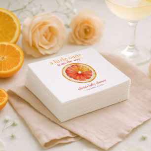 Servilleta De Papel Chica Bebé Rodaja de Naranja Baby Shower