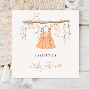 Servilleta De Papel Chica bohemio de ropa Baby Shower