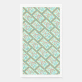 Servilleta De Papel Chica Boho Birthday Magic Mint green