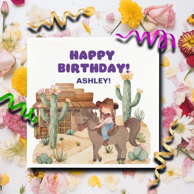 Servilleta De Papel Chica bovina en la fiesta de cumpleaños del caball (Subido por el creador)