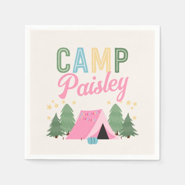 Servilleta De Papel Chica Camping Fiesta Napkins (Anverso)