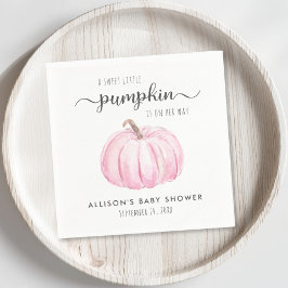 Servilleta De Papel Chica cutáneo de calabaza Baby Shower
