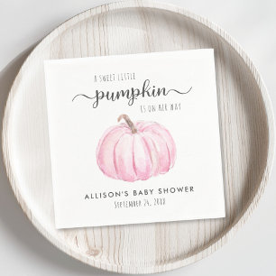 Servilleta De Papel Chica cutáneo de calabaza Baby Shower