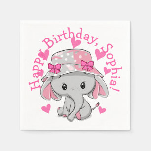 Servilleta De Papel Chica Cute Baby Elephant