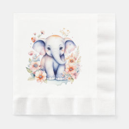 Servilleta De Papel Chica Cute Baby Elephant