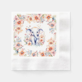 Servilleta De Papel Chica Cute Baby Elephant