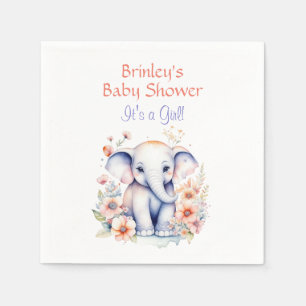 Servilleta De Papel Chica Cute Baby Elephant