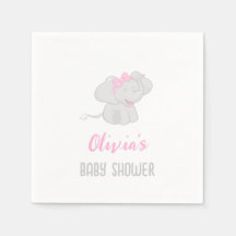 Chica de Baby Shower Cute Elephant