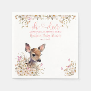 Servilleta De Papel Chica de Baby Shower Woodland Deer