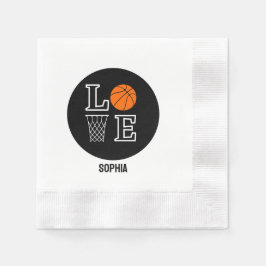 Servilleta De Papel Chica de Baloncesto, Chica de Baloncesto Cumpleaño