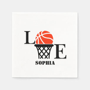 Servilleta De Papel Chica de Baloncesto, Chica de Baloncesto Cumpleaño