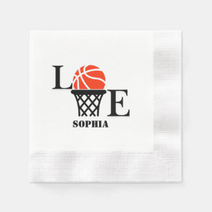 Servilleta De Papel Chica de Baloncesto, Chica de Baloncesto Cumpleaño