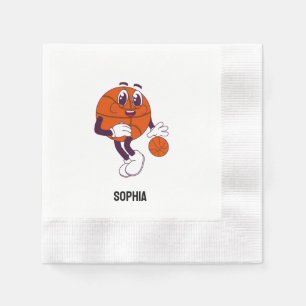 Servilleta De Papel Chica de Baloncesto, Chica de Baloncesto Cumpleaño