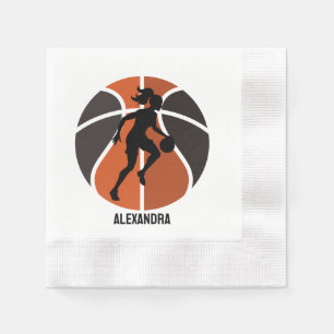 Servilleta De Papel Chica de Baloncesto, Chica de Baloncesto Cumpleaño