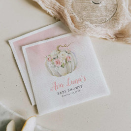 Servilleta De Papel Chica de calabaza Baby Shower Toallas personalizad