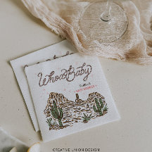 Chica de Cowgirl occidental Baby Shower