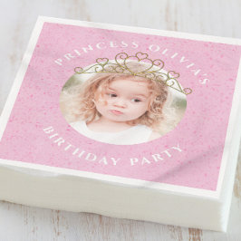 Servilleta De Papel Chica de cumpleaños rosado lindo Princesa