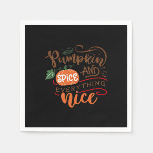 Servilleta De Papel Chica de especias de calabaza