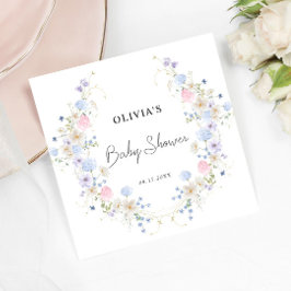 Servilleta De Papel Chica de Flor Silvestre Rosa Morada