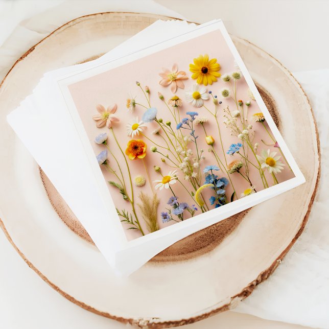 Servilleta De Papel Chica de Flores Silvestres 1er cumpleaños (Subido por el creador)