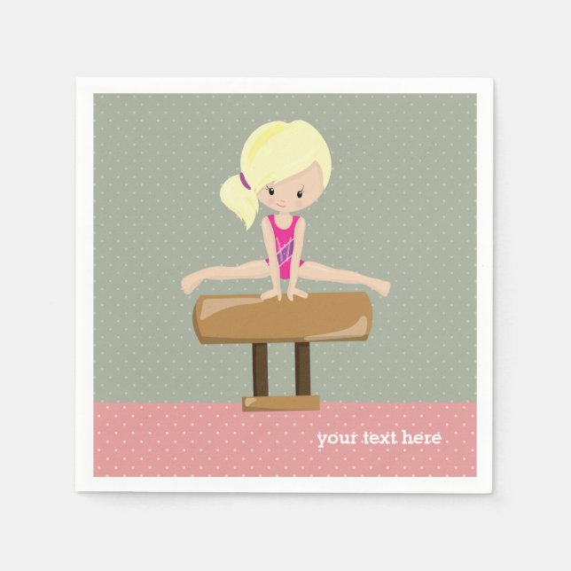 Servilleta De Papel Chica de gimnasia cuta (Anverso)