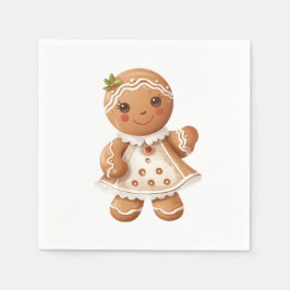 Servilleta De Papel Chica de Gingerbread Cookie Fiesta Napkins