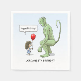 Servilleta De Papel Chica de globos y Goblin