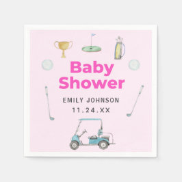 Servilleta De Papel Chica de golf Baby Shower
