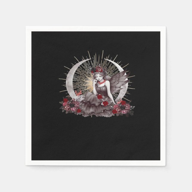 Servilleta De Papel Chica de gótico Whimsigoth Classic (Anverso)