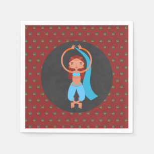 Servilleta De Papel Chica de las noches árabes Fiesta de cumpleaños